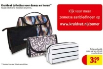 kruidvat toilettas voor dames en heren