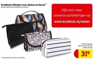 kruidvat toilettas voor dames en heren