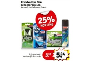 kruidvat for men scheerartikelen