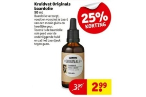 kruidvat originals baardolie