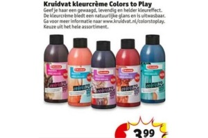 kruidvat kleurcreme colors to play