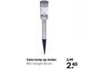 solarlamp op steker