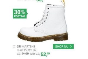 dr martens witte kinderschoenen