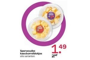 sparwoudse kaas borrelblokjes