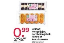 mergpijpjes aardbeiengebak kano s of kokoskransen