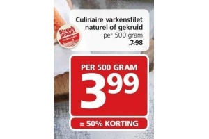 culinaire varkensfilet