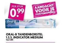 oral b tandenborstel 1 2 3 indicator medium