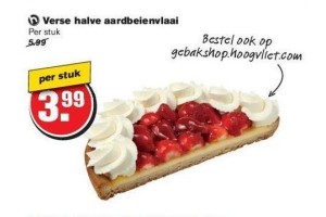 verse halve aardbeienvlaai