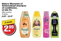 nature moments of schwarzkopf shampoo of conditioner of alle fa