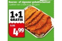 boeren of zigeuner gehaktschnitzel