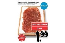 versgesneden runderrookvlees
