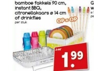 baboe fakkels instant bbq citronellakaars of drinkfles