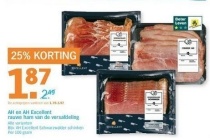 ah en ah excellent rauwe ham van de versafdeling