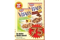 dr oetker vitalis muesli nu voor eur0 75