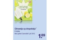 citroenijs op dropstokje