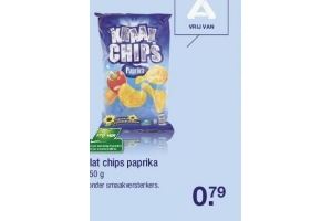 flat chips paprika