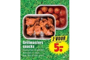 grillmasters snacks nu 2 voor eur5
