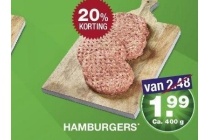 hamburgers