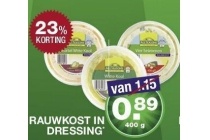 rauwkost in dressing