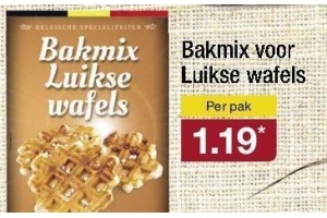 bakmix voor luikse wafels