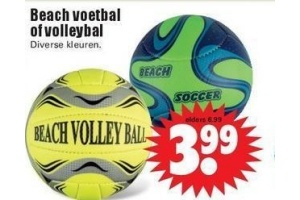 beach voetbal of volleybal