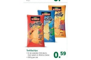tortillachips nu eur0 59 per stuk