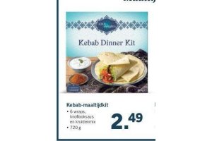 kebab maaltijdkit nu eur2 49 per stuk