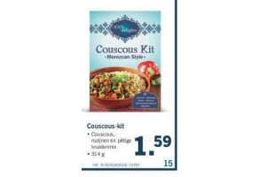 couscous maaltijdpakket nu eur1 59 per stuk