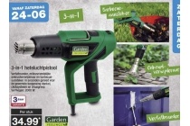 3 in 1 heteluchtpistool garden