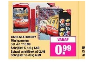 cars stationery