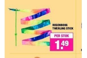 regenboog twerling stick