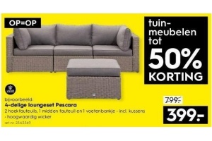 4 delige loungeset pescara