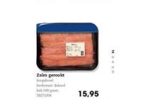 zalm gerookt per 500 gram nu eur15 95