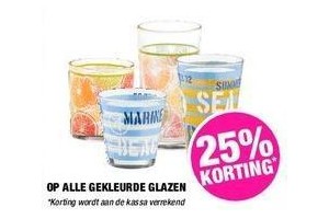 gekleurde glazen