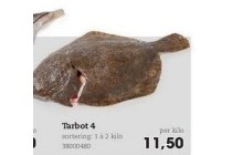 tarbot 4 nu eur11 50 per kilo