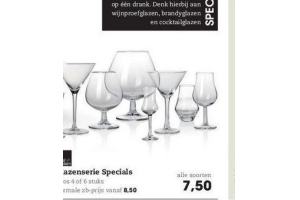 glazenserie specials