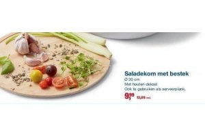 saladekom met bestek nu eur9 99 per stuk