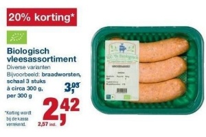 biologisch vleesassortiment