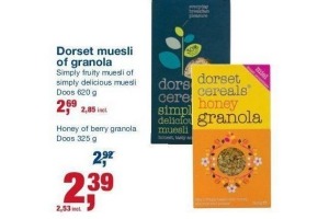 dorset muesli of granola