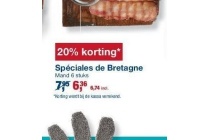 20 korting op speciales de bretagne mosselen