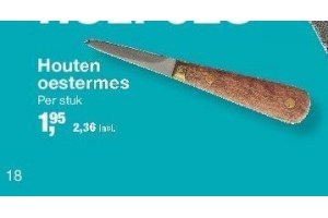 houten oestermes nu eur1 95 per stuk