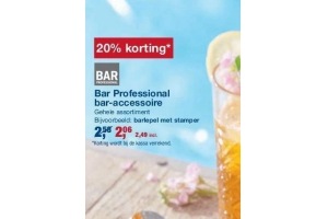 bar professional bar accessoire nu 20 korting