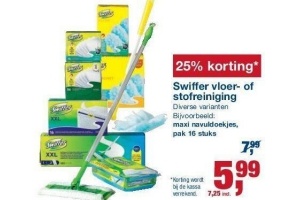 swiffer vloer of stofreiniging