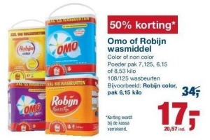 omo of robijn wasmiddel