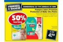 pampers premium protection of baby dry