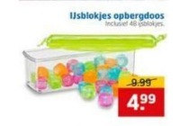 ijsblokjes opbergdoos