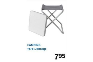 campingtafel krukje