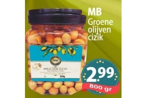 mb groene olijven cizik