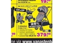 kinderwagen x adventure x line chardonnay autostoel verzorgingstas