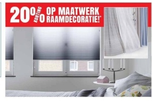 20 korting op raamdecoratie